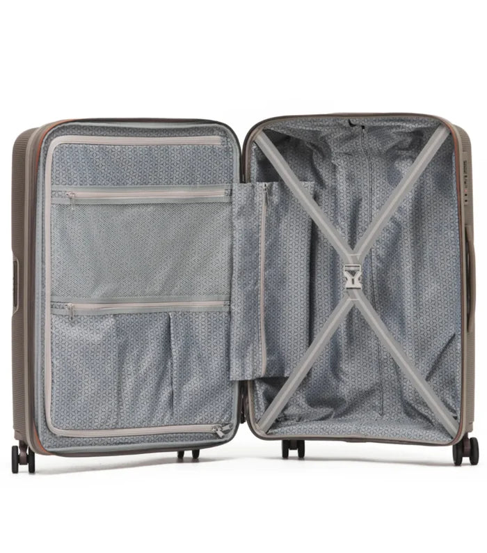Tosca Bel-Air 54 cm Hardside Expandable Carry-on Suitcase - Champagne