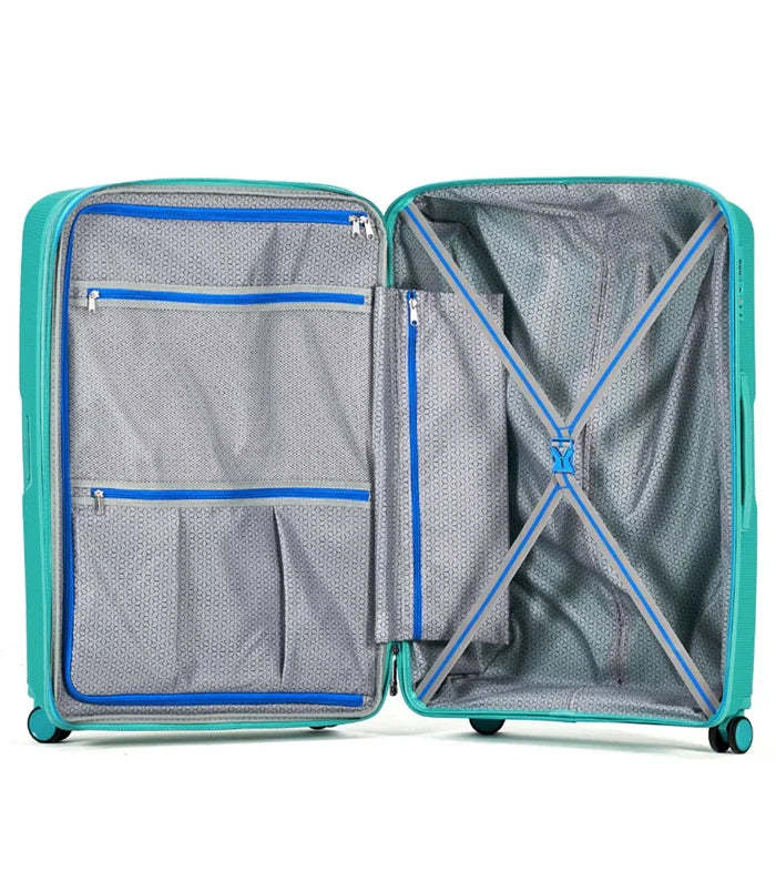 Tosca Bel-Air 76 cm Hardside Expandable Suitcase - Teal