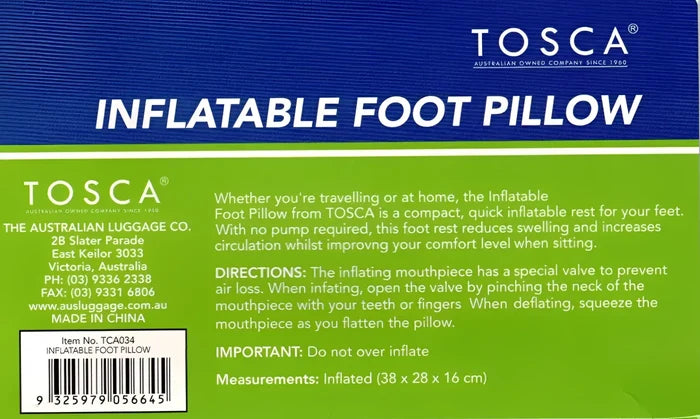 Tosca Inflatable Foot Pillow - Brown