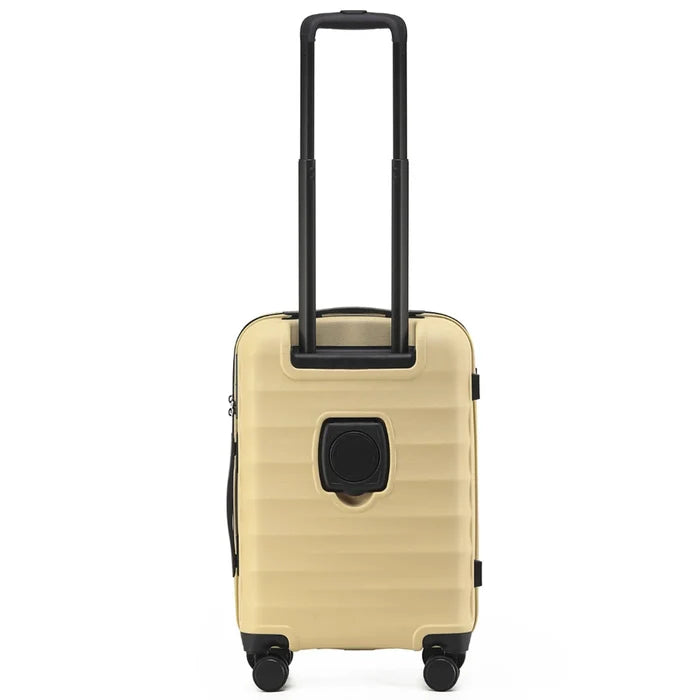 Beige tosco interstellar 2.0 53 cm expandable carry on suitcase with premium polycarbonate shell and circular lock
