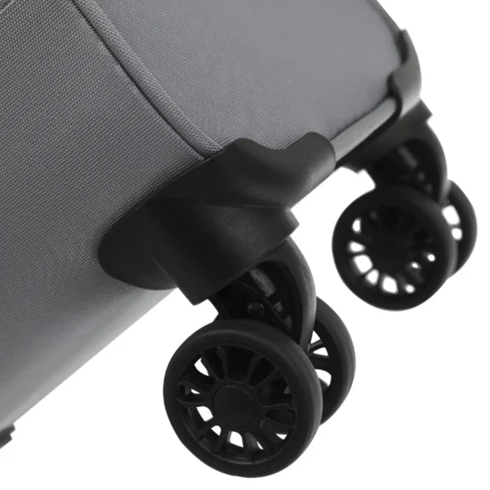 Tosca Luna-Lite 77 cm 4-Wheel Expandable Suitcase - Grey / Orange