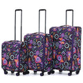 Tosca SO LITE 4-Wheel Expandable Suitcase Set of 3 - Paisley (Carry-on, Medium and Large)