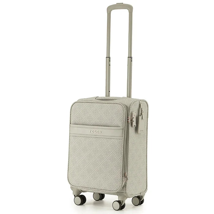 Tosca Willow 55 cm 4-Wheel Expandable Carry-on Suitcase - Vanilla