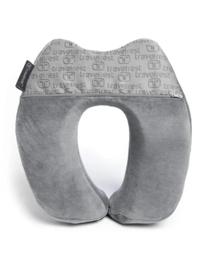 The cozy, velour cover is easily removable and machine washable