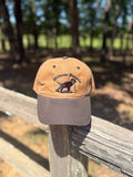 Two Toned Waxed Wildrose Hat