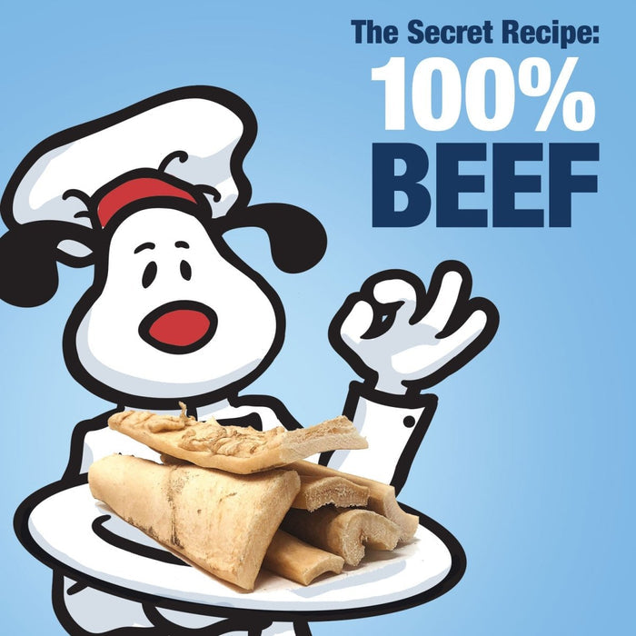ValueBull Beef Cheek Slice Dog Chews, Thick 4-6 Inch, 60 Count Bulk Pack - ValuePetSupplies