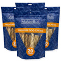 ValueBull Lamb Collagen Braids for Dogs, Varied Sizes & Shapes, 100 Count - Lamb - 100 Braids