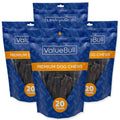 ValueBull USA Beef Jerky Gullet Stick Flats for Dogs, 6 Inch, 120 Count - 120