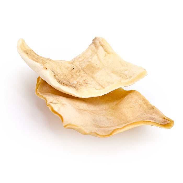 ValueBull USA Beef Rawhide Chips for Dogs, 100 Count Bulk Pack - Natural - 100 Chips
