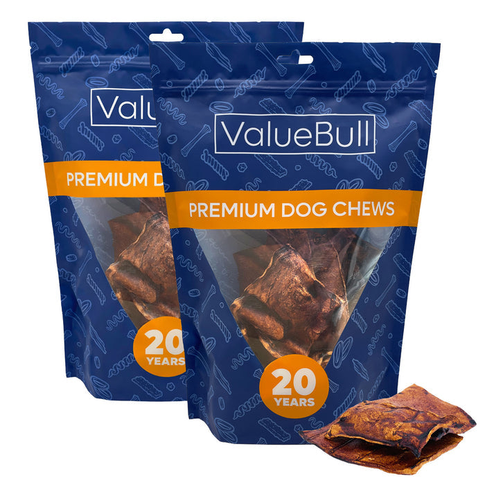 ValueBull USA Beef Rawhide Chips for Dogs, Beef, 2 Pound - Beef - 2 Pound