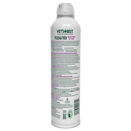 Vet's Best Flea and Tick Cat Gentle Mist – Cotton Spice Scent
