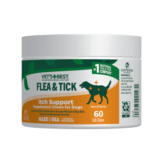 Vet's Best Flea & Tick Itch Support Soft Chews for Dogs