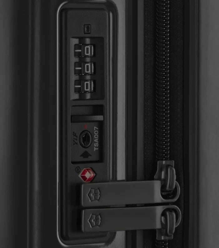 Recessed combination lock with TSA
