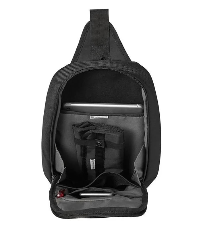 Holds a 10’’ tablet and removable essentials organiser