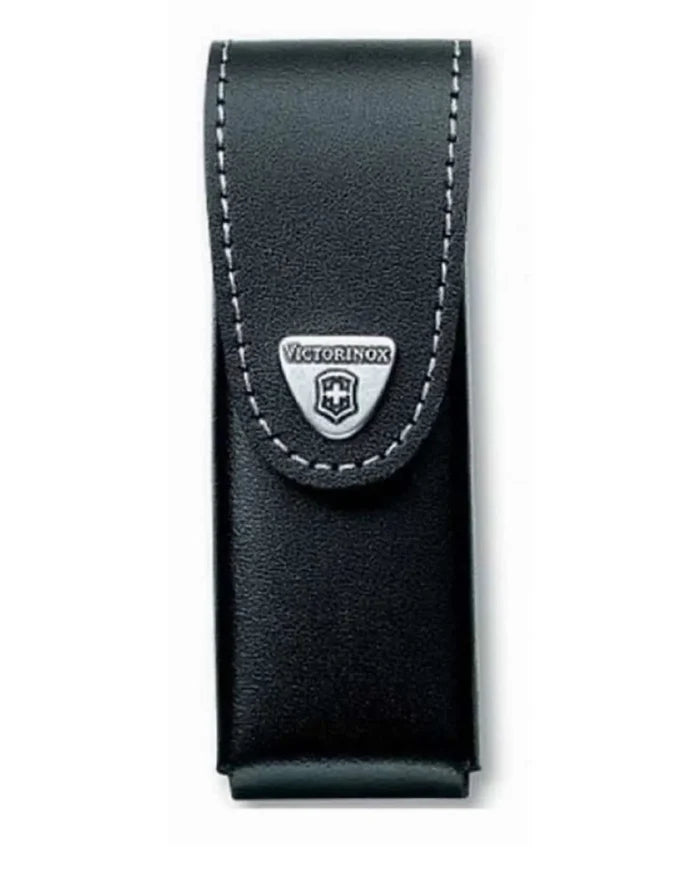 Black Leather Pouch 3 Layers