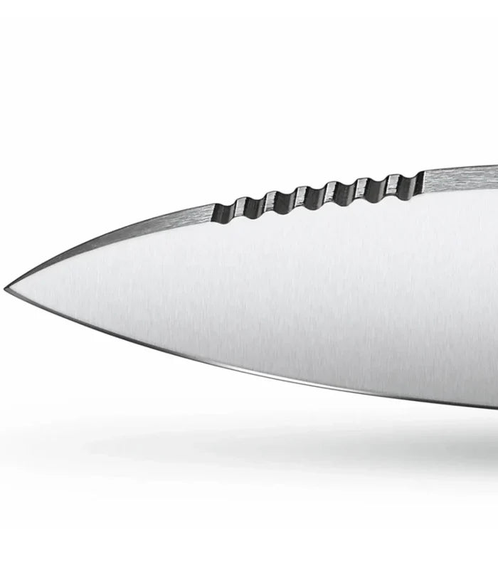 Swiss made fixed-blade knife crafted in high-quality steel
