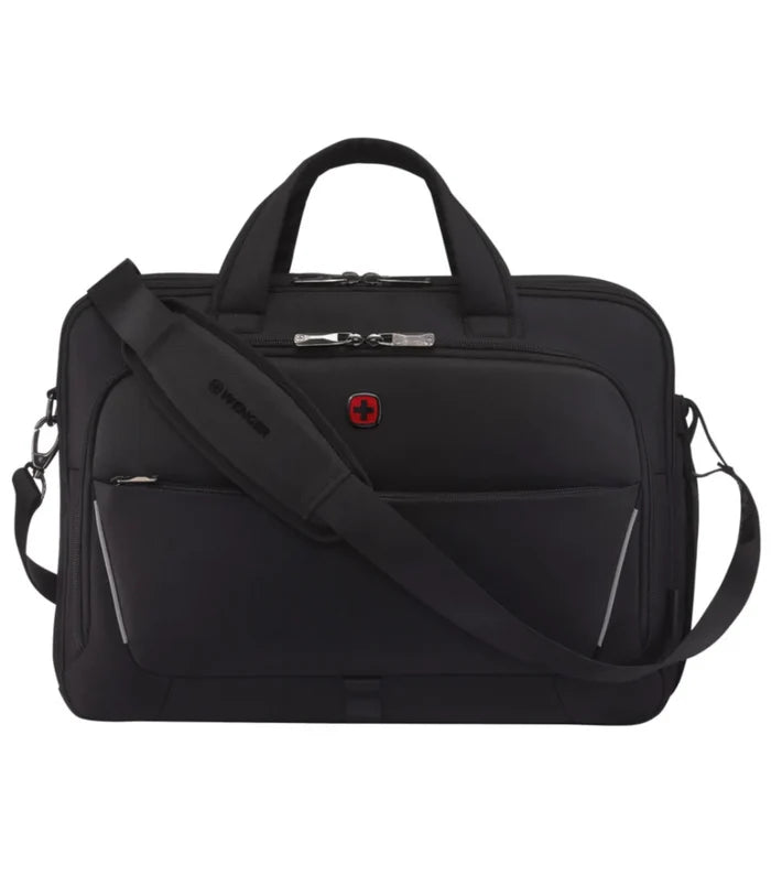Wenger Icons Meteor 16" - 17" Laptop Brief with Tablet Pocket - Black