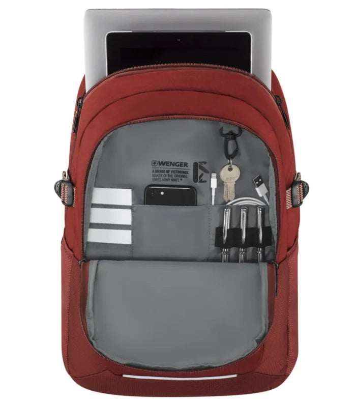 Essentials organizer keeps power cords, chargers and business cards neat and accessible