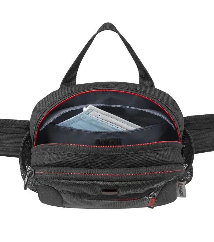 Designated mask pocket with antibacterial lining for maximum hygiene