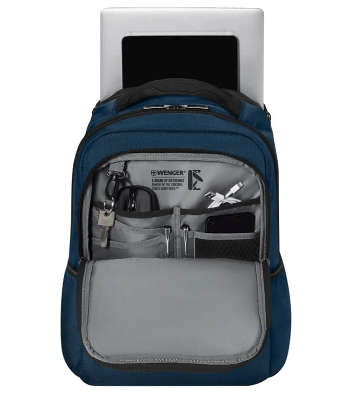 Essentials organizer keeps power cords, chargers and business cards neat and accessible